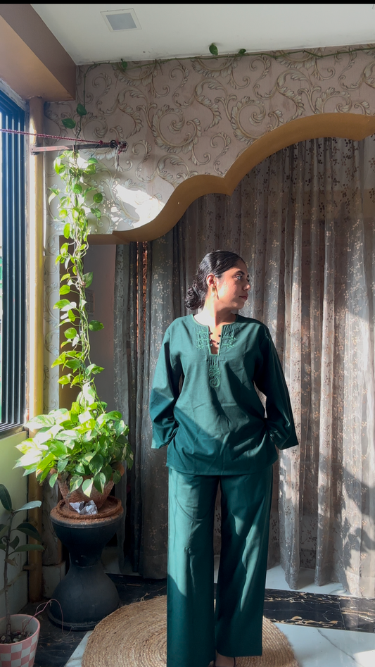 Unalome Co-Ord Set (Green)