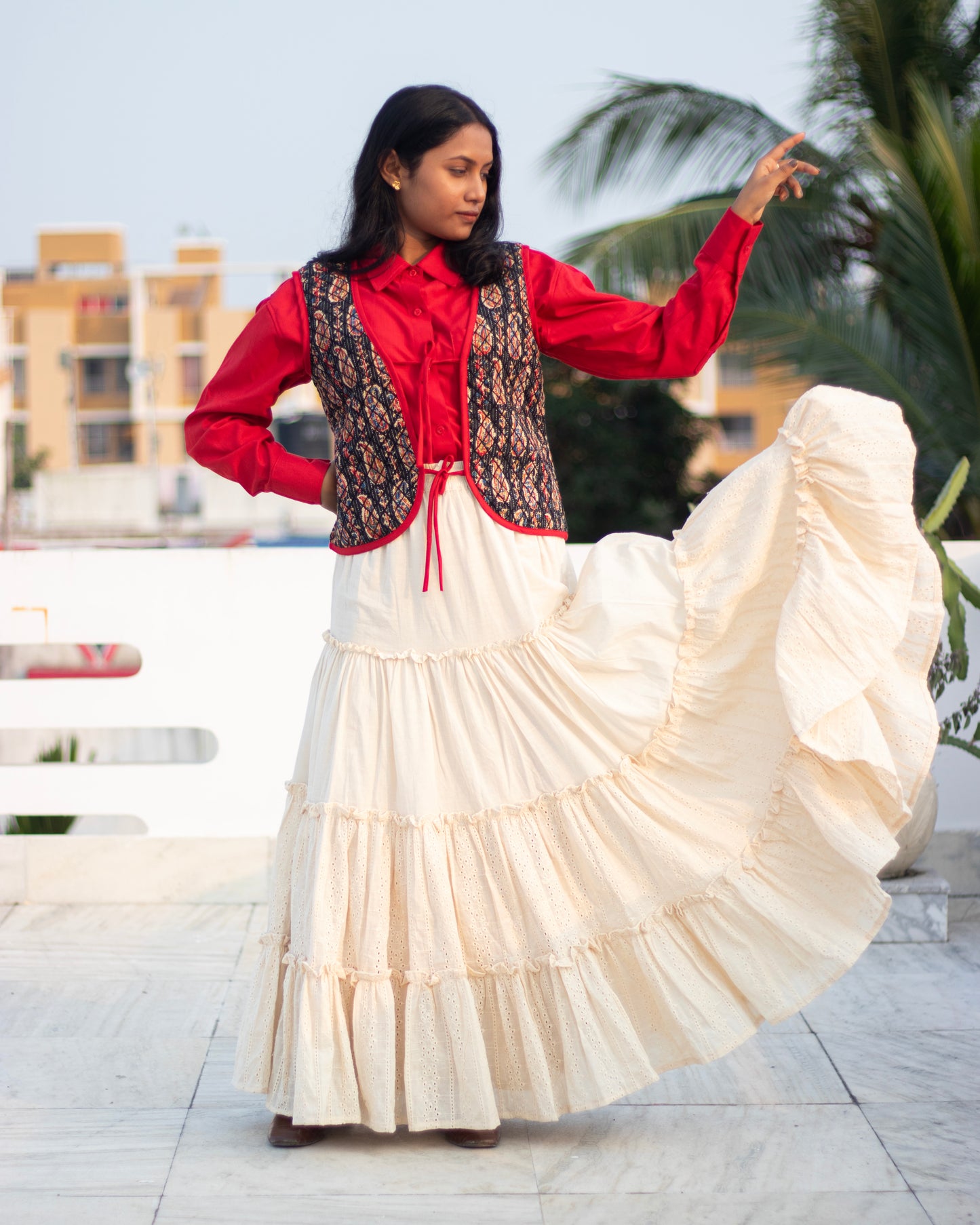 Taral Tier Skirt